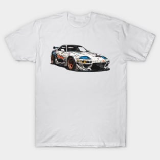 japanese vintage old school sport car manga anime art style T-Shirt